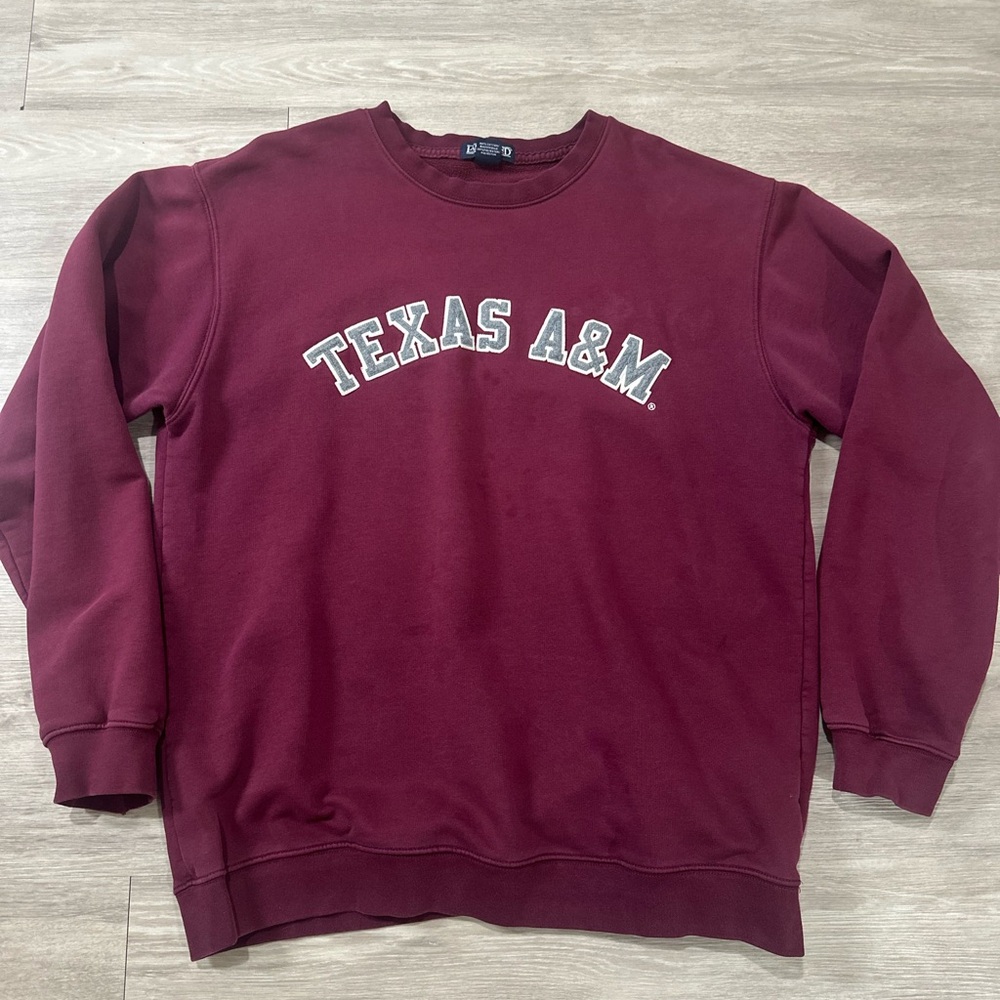Vintage Lands' End Texas A&M Maroon Crewneck Sweatshirt